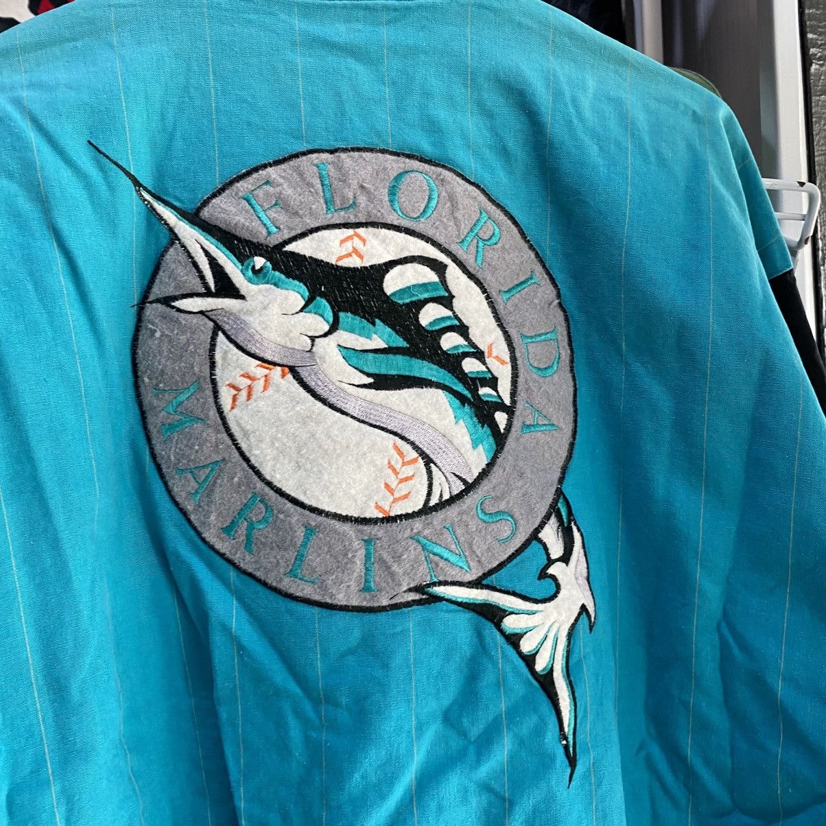 MLB × Mirage × Vintage Vintage 90s MLB Florida Marlins Reversible Jacket Size US M / EU 48-50 / 2 - 19 Thumbnail