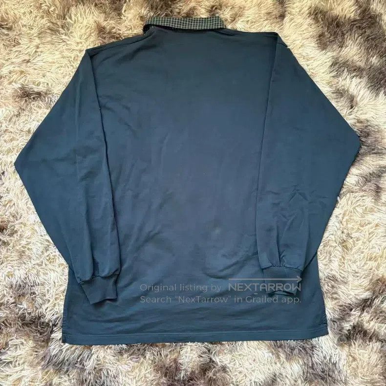 Balenciaga Balenciaga Black Plaid Collar Polo Long Sleeve Shirt Size US M / EU 48-50 / 2 - 2 Thumbnail