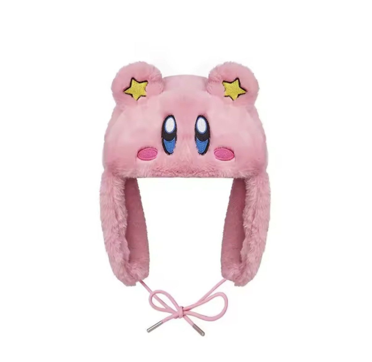 Japanese Brand Japanese Cartoon Pink Ski Plush Warm Trapper Hat Size ONE SIZE - 1 Thumbnail