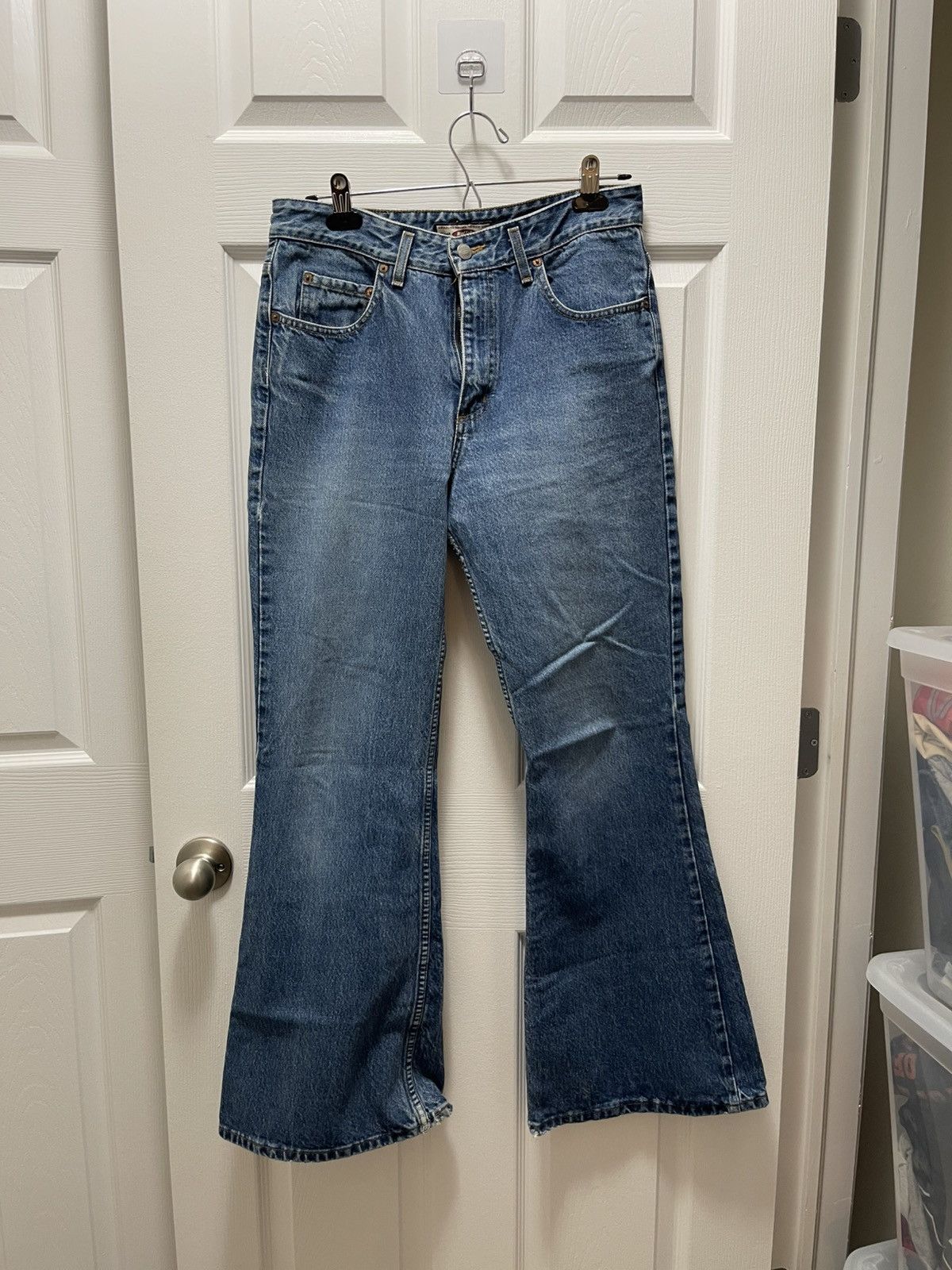 Buffalo David Bitton × Vintage Buffalo David Bitton Vintage Bell Bottoms Light Wash Denim Size US 30 / EU 46 - 1 Thumbnail