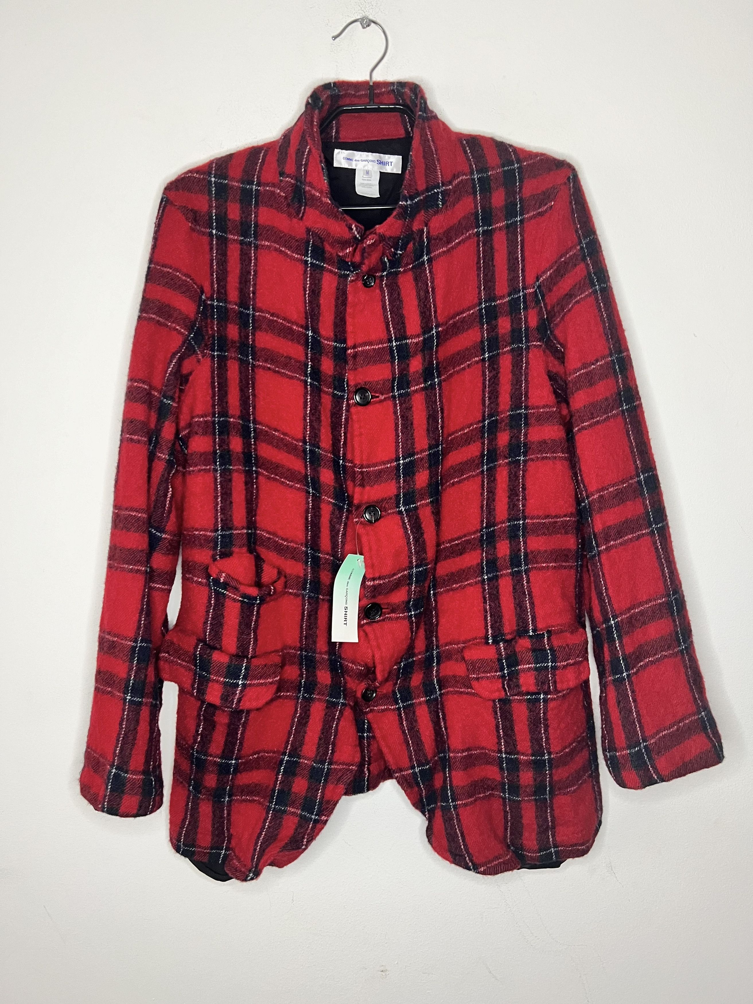 Comme des Garcons SHIRT Runway F/W 22/23 Tartan-Check Blazer Size 38L - 2 Thumbnail