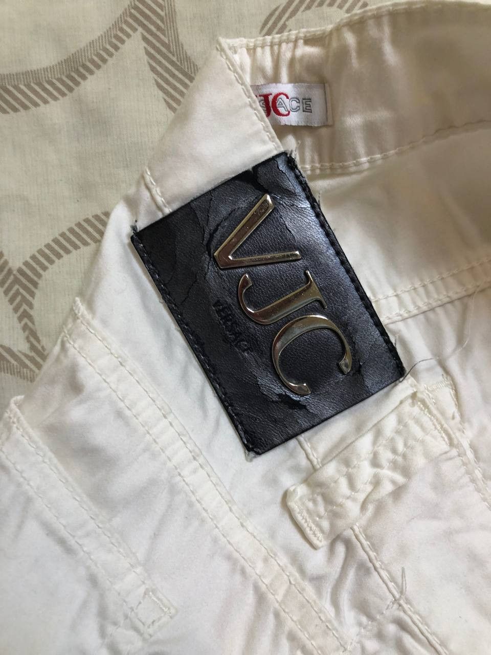 Versace Jeans Couture VERSACE pants Couture White Denim Straight Jeans Size 27" / US 4 / IT 40 - 5 Thumbnail