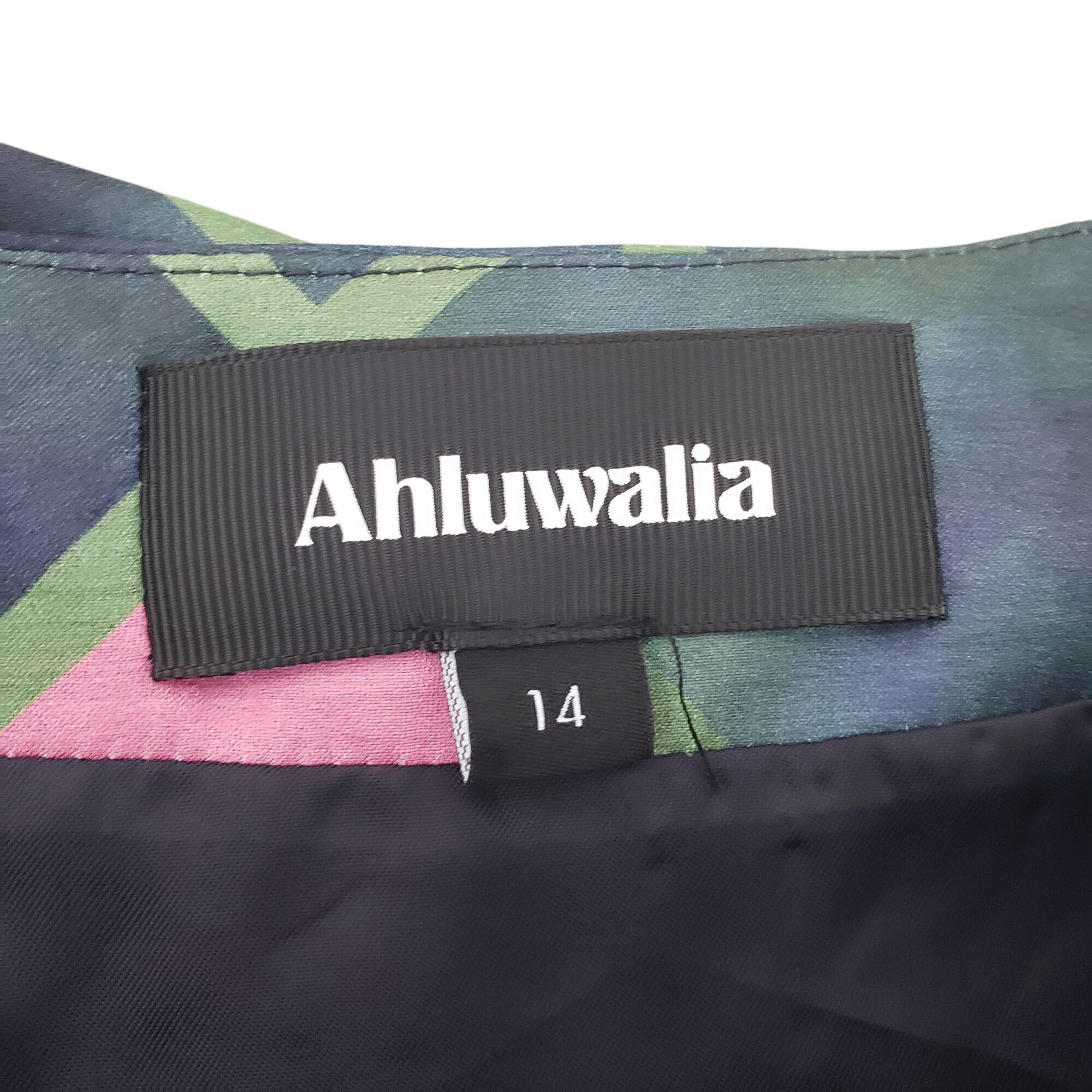Ahluwalia NEW Ahluwalia Patel Cutout Draped Printed Satin Mini Skirt Size 36" / US 14 / IT 50 - 7 Thumbnail