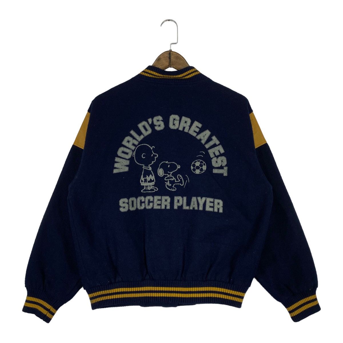 Peanuts × Vintage Vintage Peanuts Snoopy Varsity Jacket Size US M / EU 48-50 / 2 - 3 Thumbnail