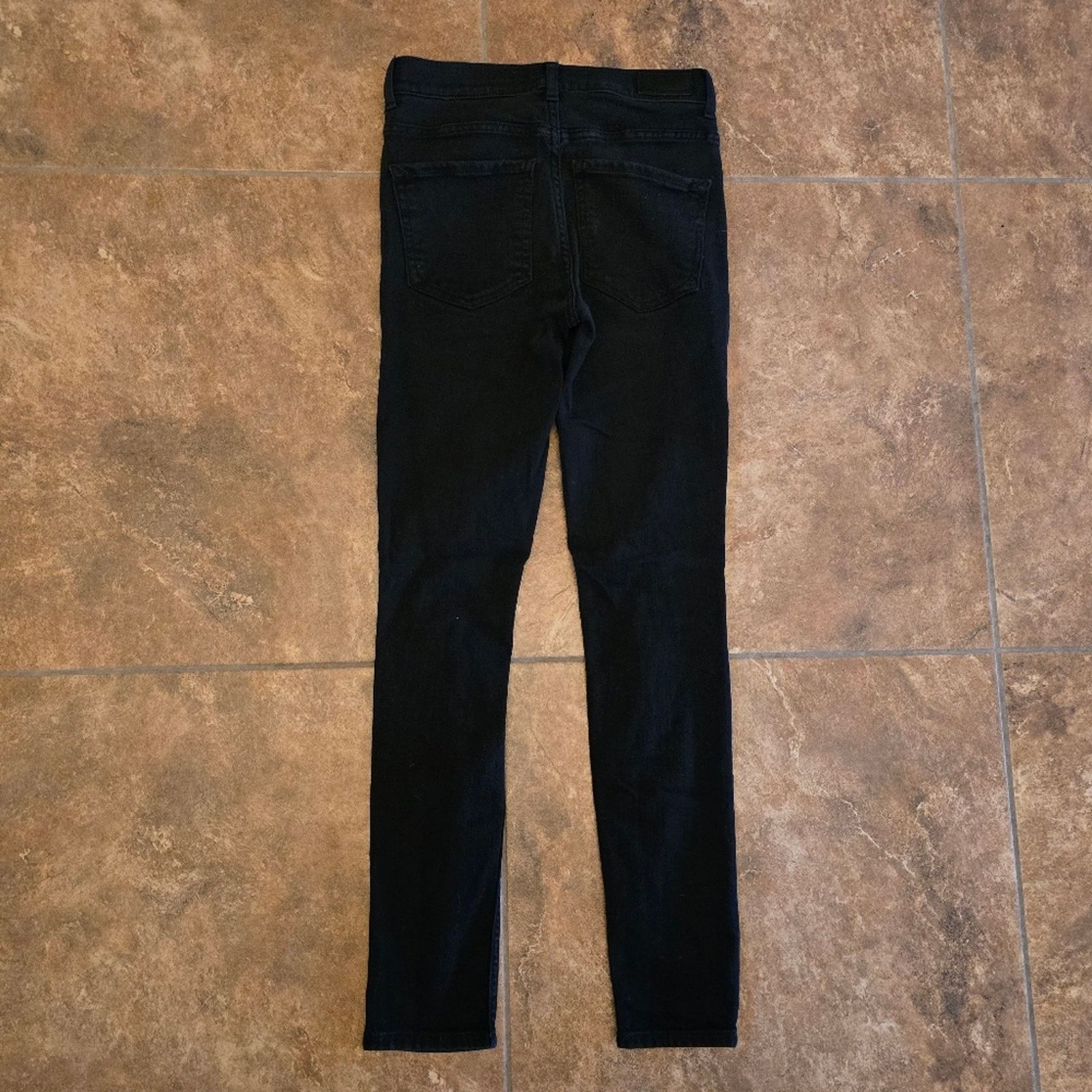 Express Black Distressed | EXPRESS | High Rise Jean Size 26" / US 2 / IT 38 - 2 Thumbnail