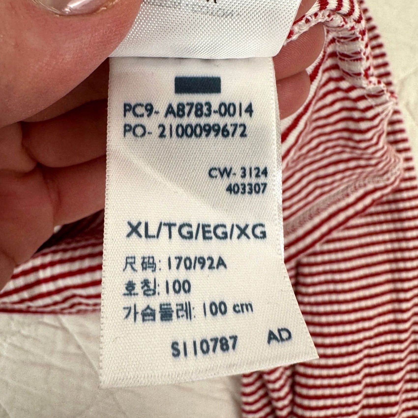 Levi's Levi's Shirt Red White Stripe Button Up Long Sleeve Top XL Womens Size XL / US 12-14 / IT 48-50 - 5 Thumbnail