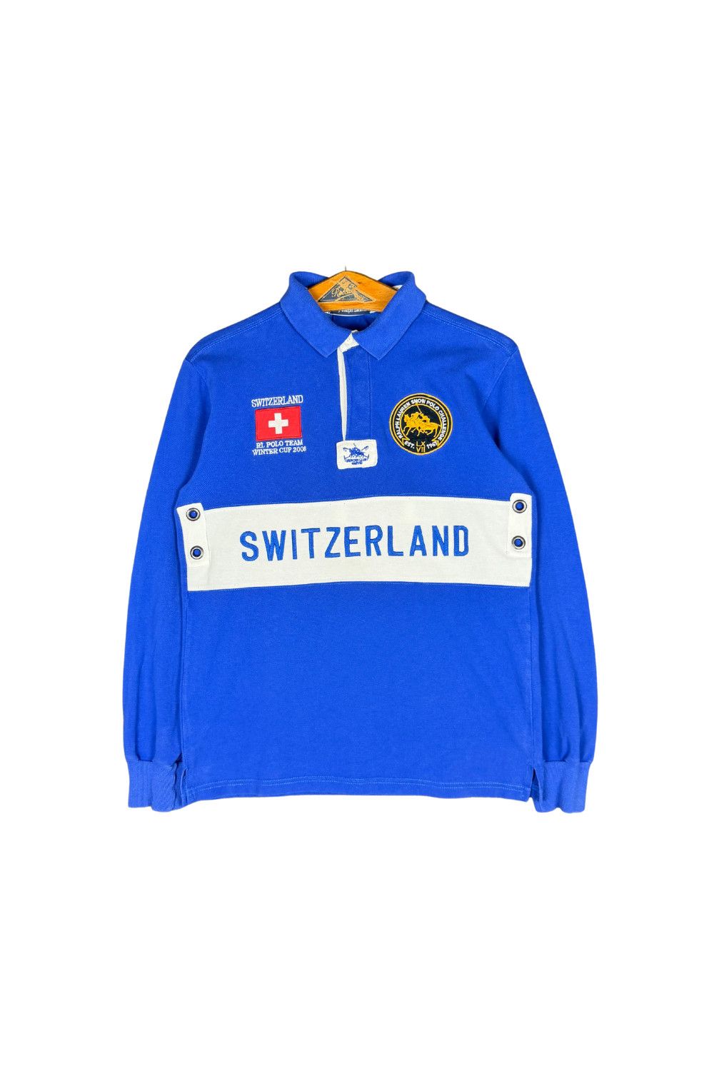 Polo Ralph Lauren Polo Ralph Lauren "Swiss Cross" Rugby Shirt - Big Pony Size US L / EU 52-54 / 3 - 1 Thumbnail