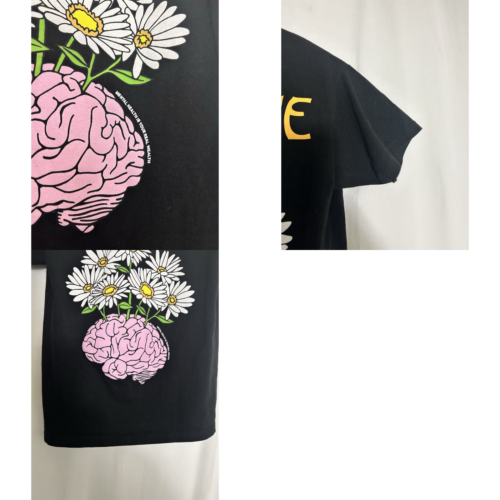 Primitive Primitive Womens Medium Black Graphic Mental Health T-Shirt Size M / US 6-8 / IT 42-44 - 9 Thumbnail