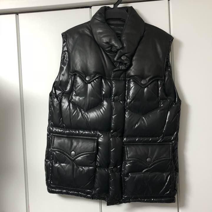Number (N)ine Number nine COMBINATION DOWN VEST Nylon Leather