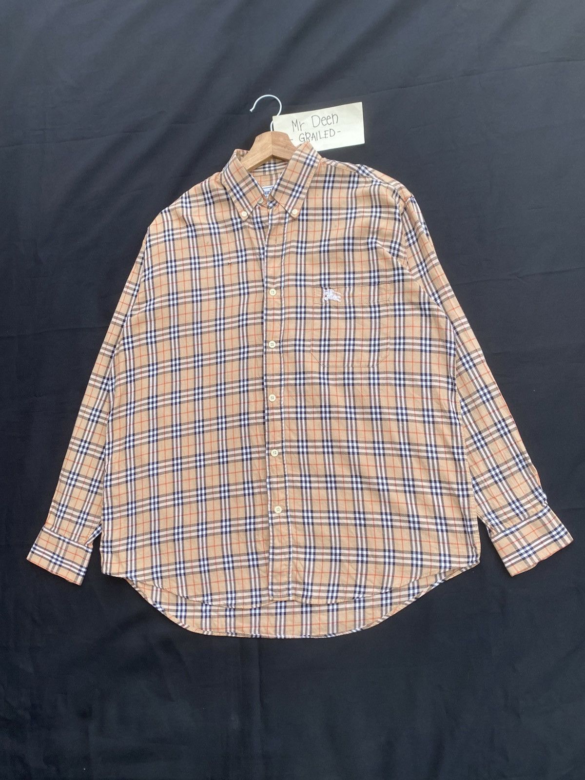 Burberry Rare Vintage Burberry Longsleeve Buttons Checkered Shirt Size US L / EU 52-54 / 3 - 3 Thumbnail