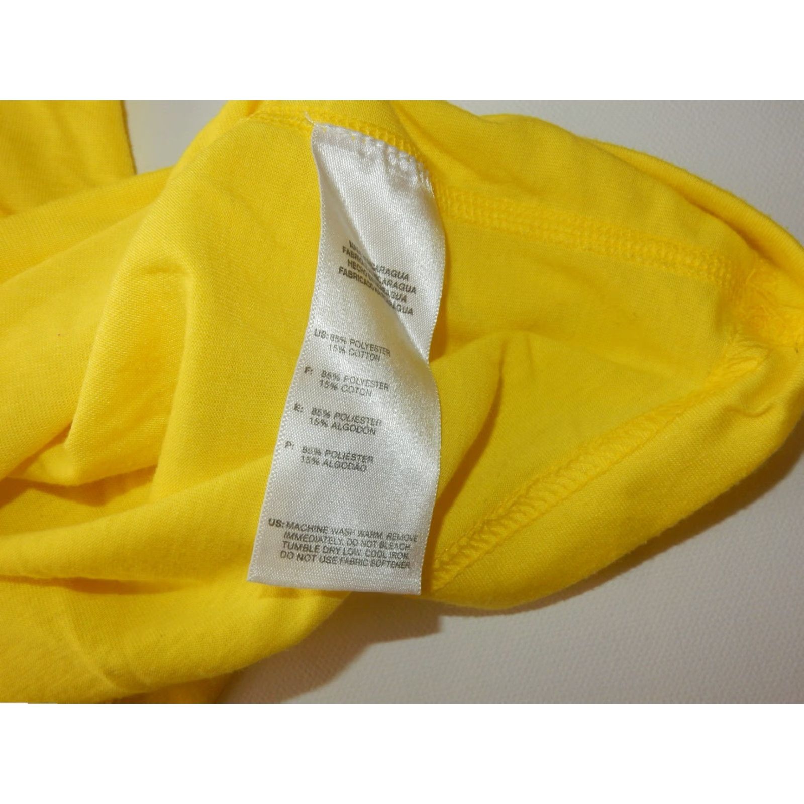 Adidas Adidas Men T-Shirt L Climalite Short Sleeve Yellow Polyester Solid Activewear Mens Size L Size US L / EU 52-54 / 3 - 3 Thumbnail