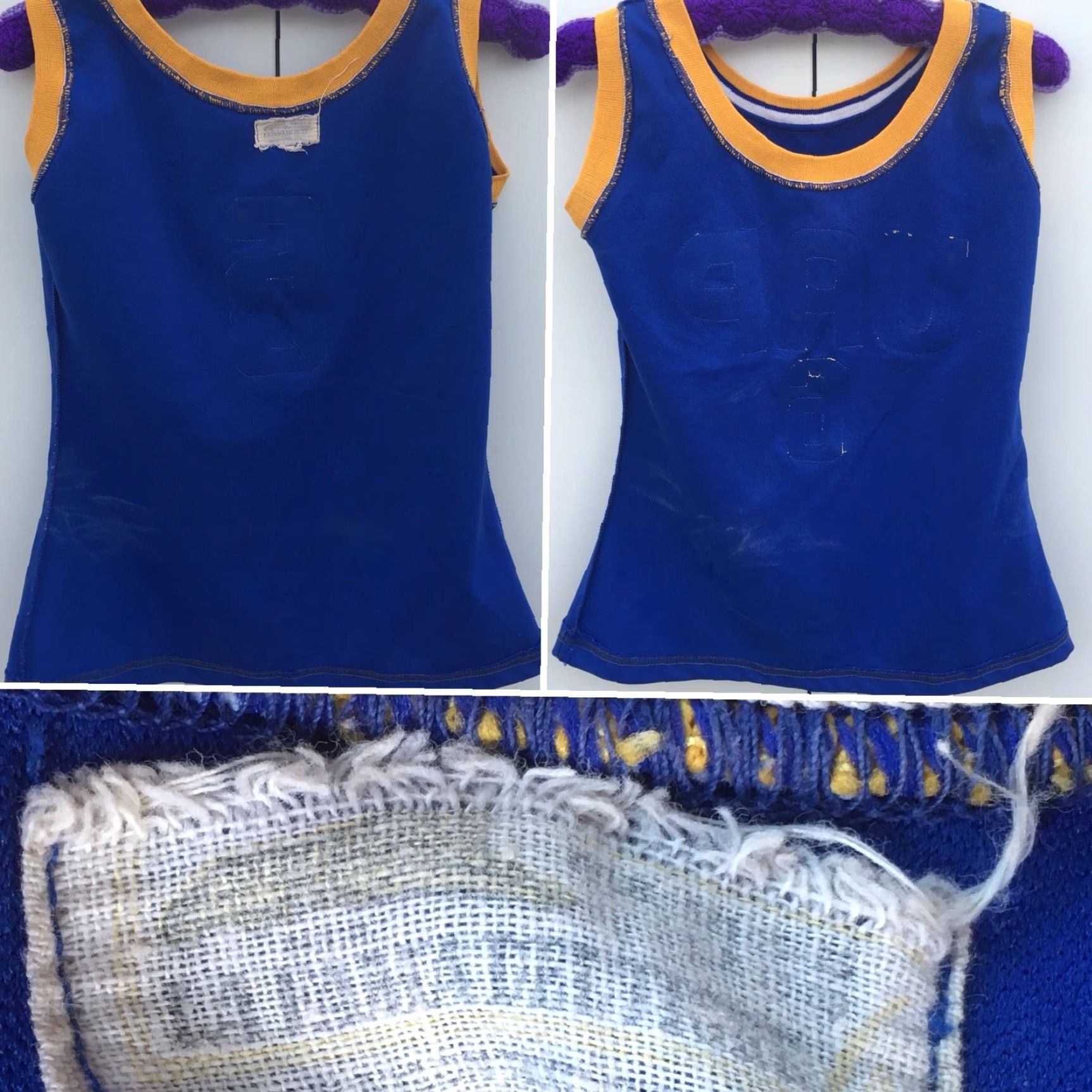 Vintage Vintage La Fama Del Tigre UAP 6 Tank Top Jersey Blue Yellow White M Shirt Womens Size M / US 6-8 / IT 42-44 - 7 Thumbnail