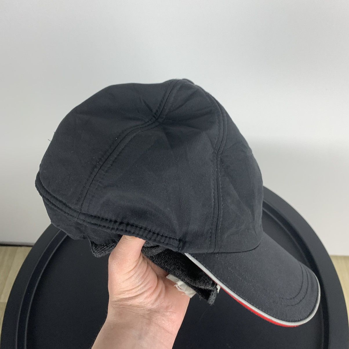 Vintage Toyota Black Nylon Racing Cap Hat Men’s One Size Y2K Size ONE SIZE - 5 Thumbnail