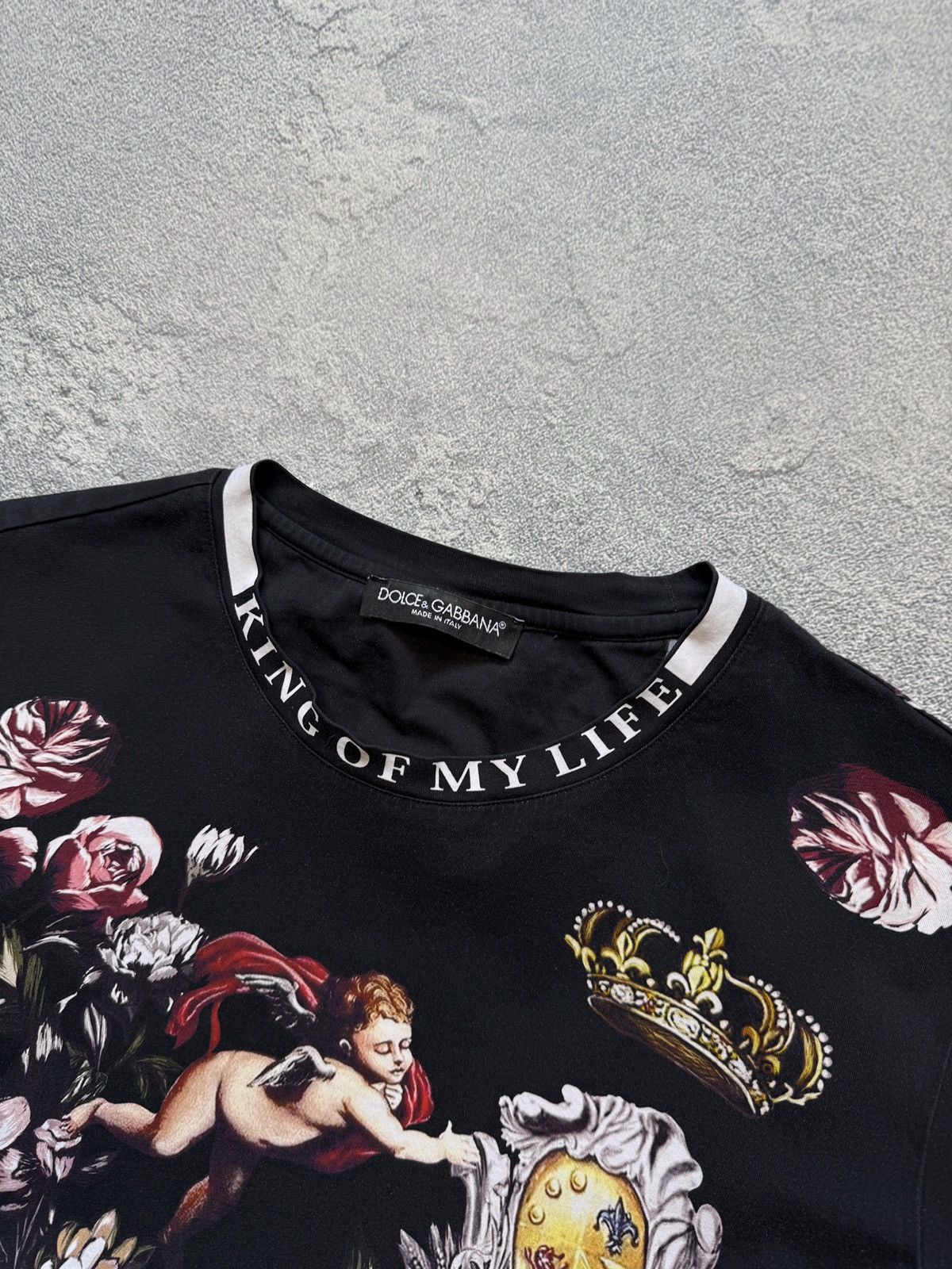 Dolce & Gabbana Dolce&Gabbana King Of My Lyfe T-Shirt Size US M / EU 48-50 / 2 - 2 Thumbnail