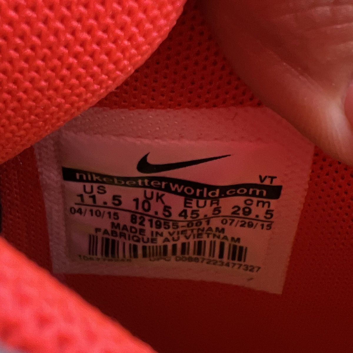 Nike Air trainer Cruz memory of Mike Size US 11.5 / EU 44-45 - 9 Thumbnail