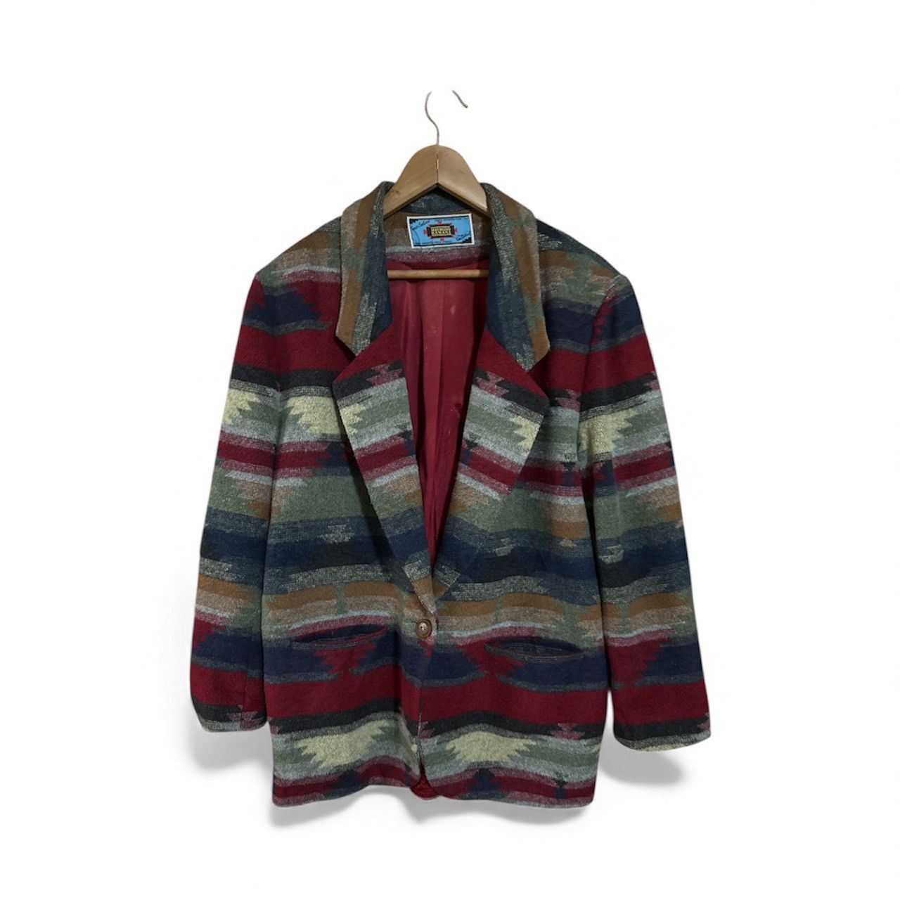 Vintage Vintage Maurizio Ramani Southwestern Aztec Navajo Blazer Size US L / EU 52-54 / 3 - 1 Thumbnail