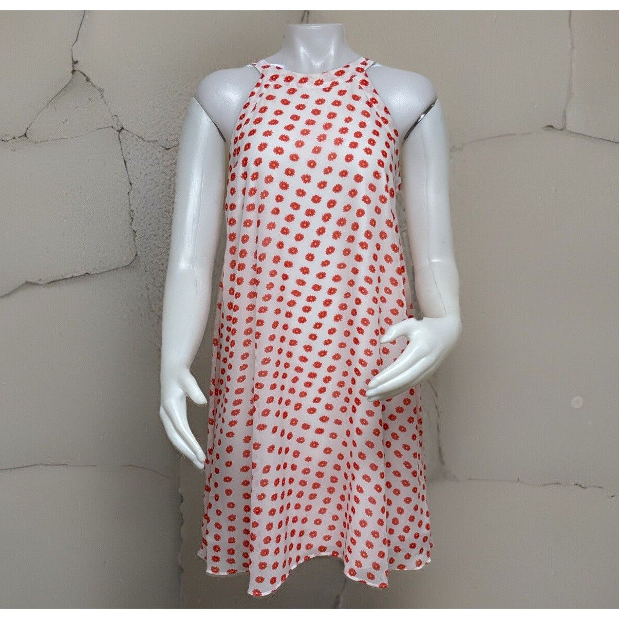 Betsey Johnson Y2K Betsey Johnson Halter Dress Womens 8 Coral Daisy Print S Size M / US 6-8 / IT 42-44 - 1 Thumbnail