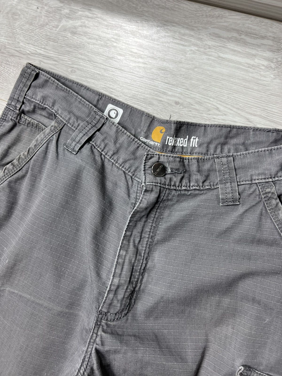 Carhartt × Vintage Carhartt Destroyed Cargo Baggy Pants Workwear Street Style Size US 33 - 17 Thumbnail