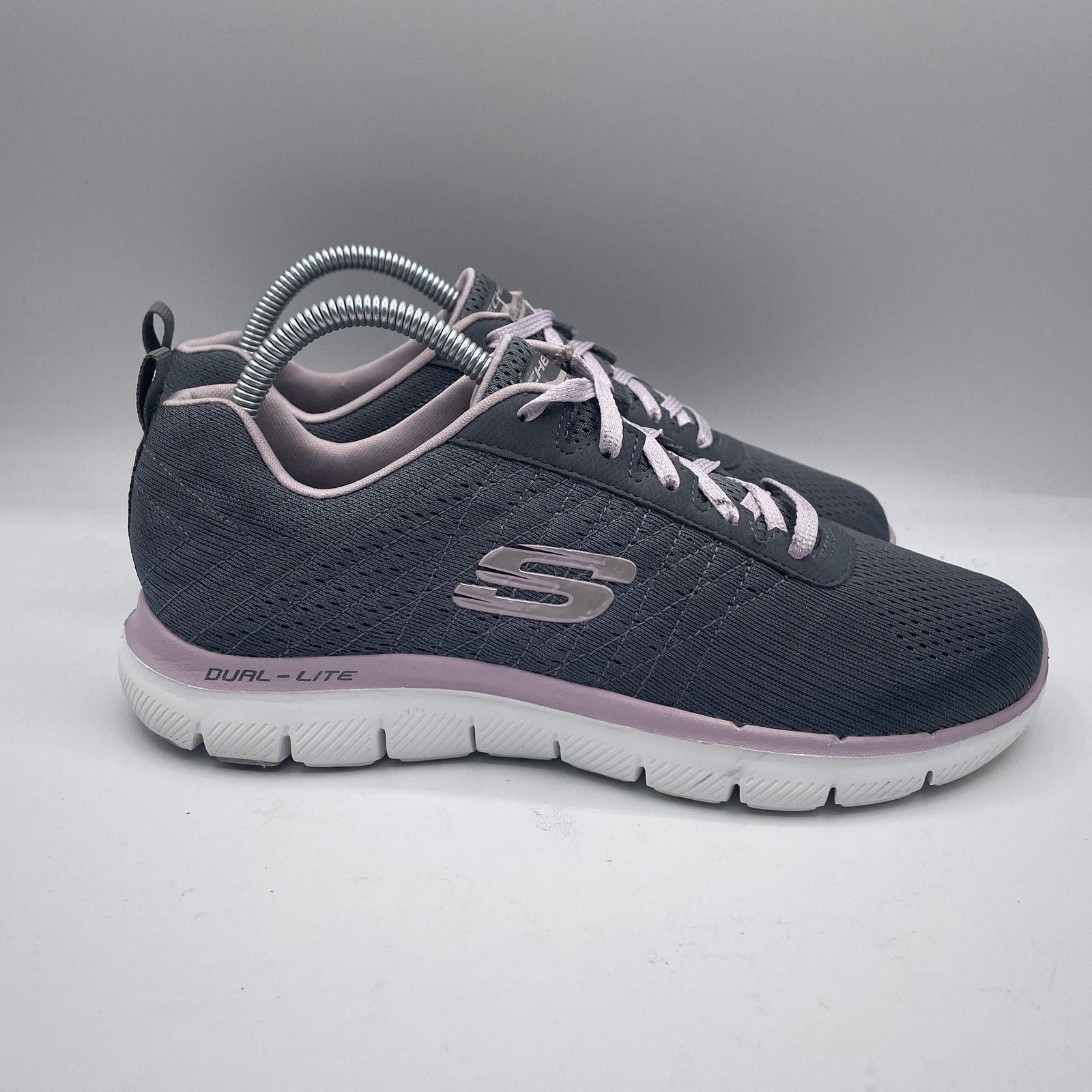 SKECHERS Skechers Flex Appeal 2.0 Break Free Shoes Gray Womens 8.5 Size US 8.5 / IT 38.5 - 2 Thumbnail
