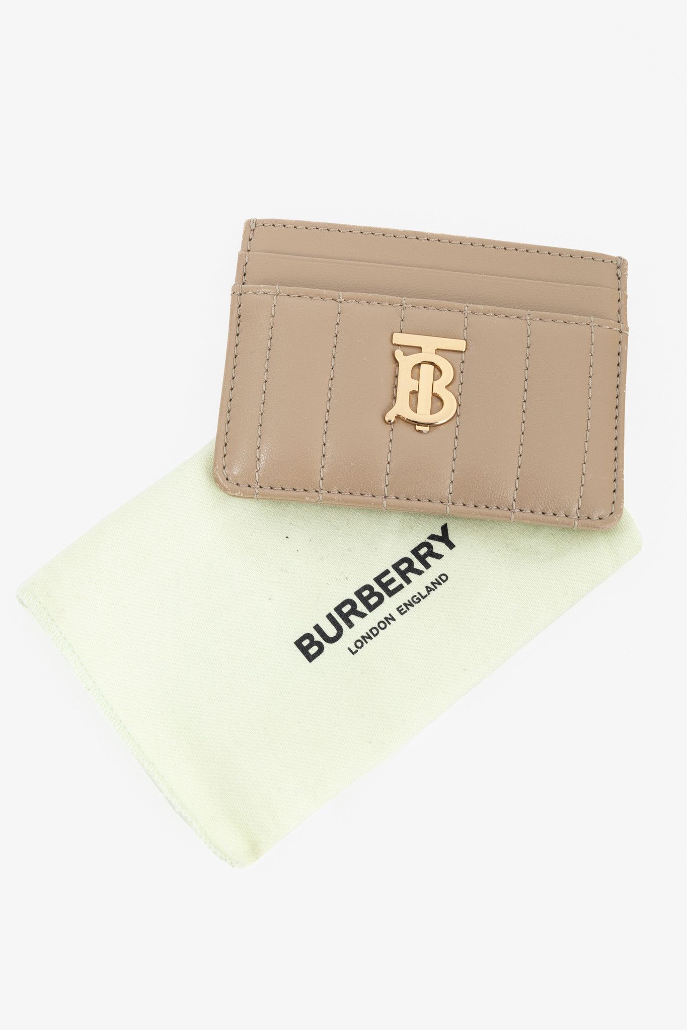 Burberry Burberry Lola Taupe Quilted Lambskin Card Holder Size ONE SIZE - 8 Thumbnail