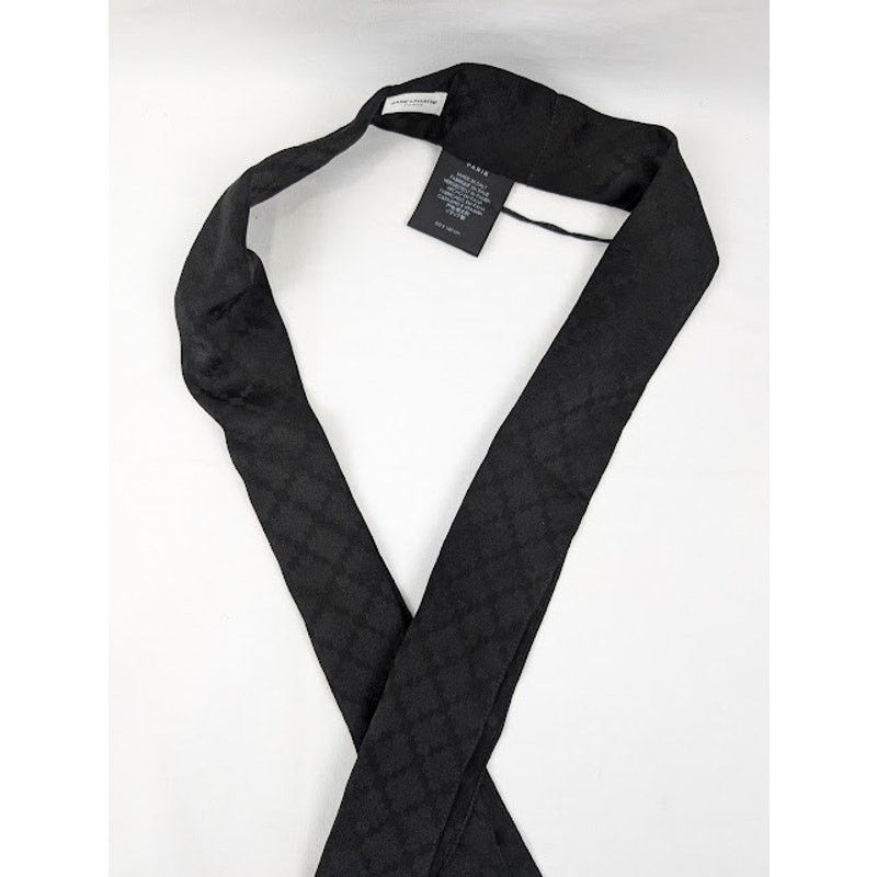 Saint Laurent Paris o1rshd1 Size: OS / Diamond lavallière Scarf in Silk Jacquard Size ONE SIZE - 5 Thumbnail