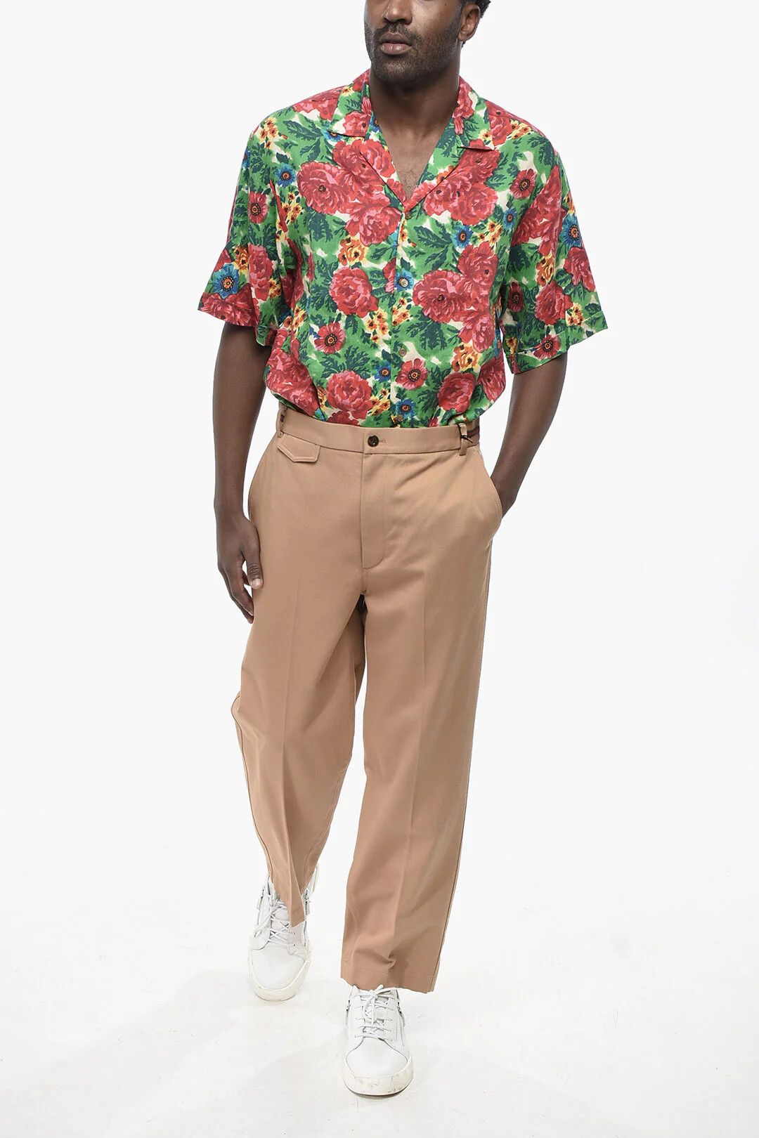 Gucci og1mm0426 Casual Cotton Pant in Beige Size US 32 / EU 48 - 4 Thumbnail