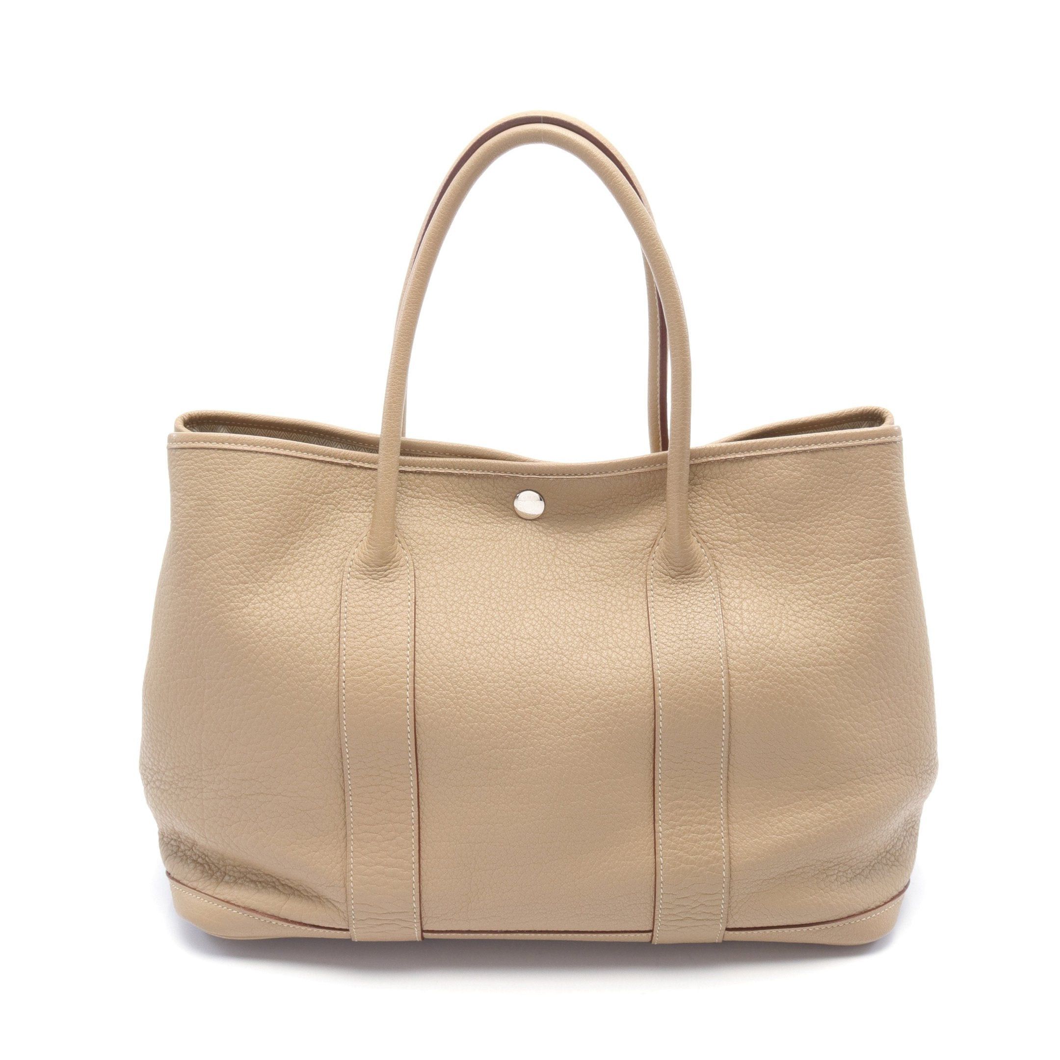 Hermes Hermes Garden Party Pm Trench Handbag Tote Bag Negonda Leather Beige Silver Hardware □L Stamp Size ONE SIZE - 1 Thumbnail