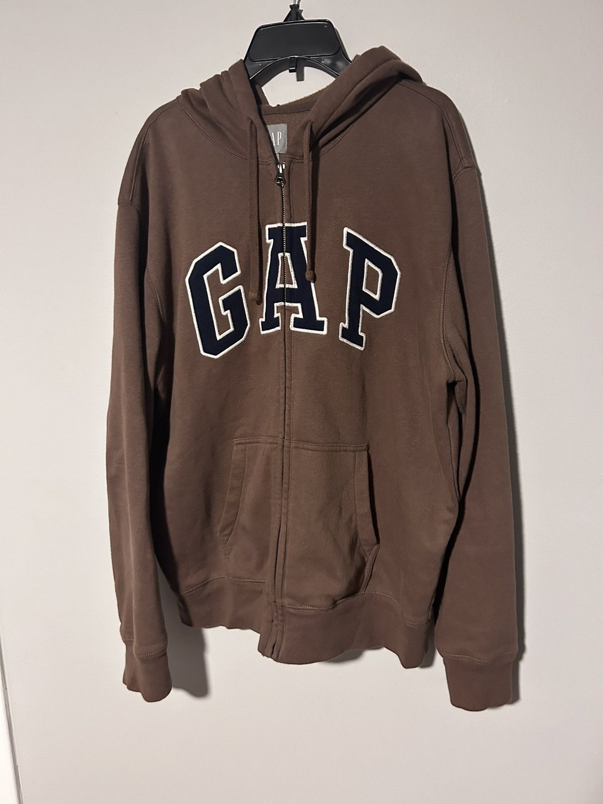 Gap Brown gap zip up hoodie Grailed