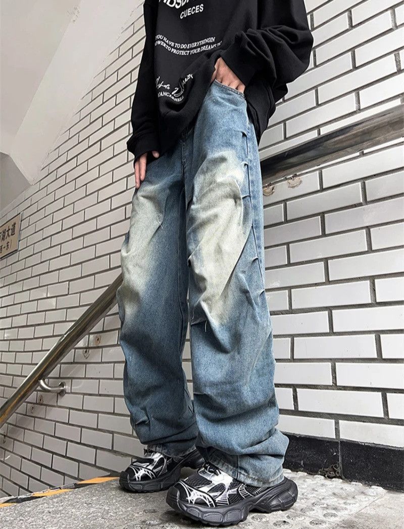 Jean × Vintage Y2k washed faded damaged flared bootcut jeans Size US 29 - 3 Thumbnail