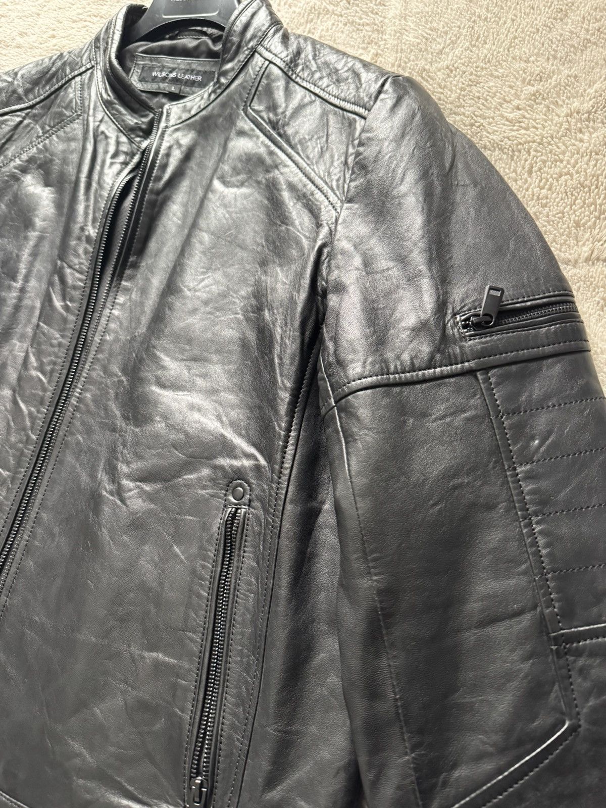 Wilsons Leather Men’s Wilson Leather Toby Jacket Size US L / EU 52-54 / 3 - 3 Thumbnail