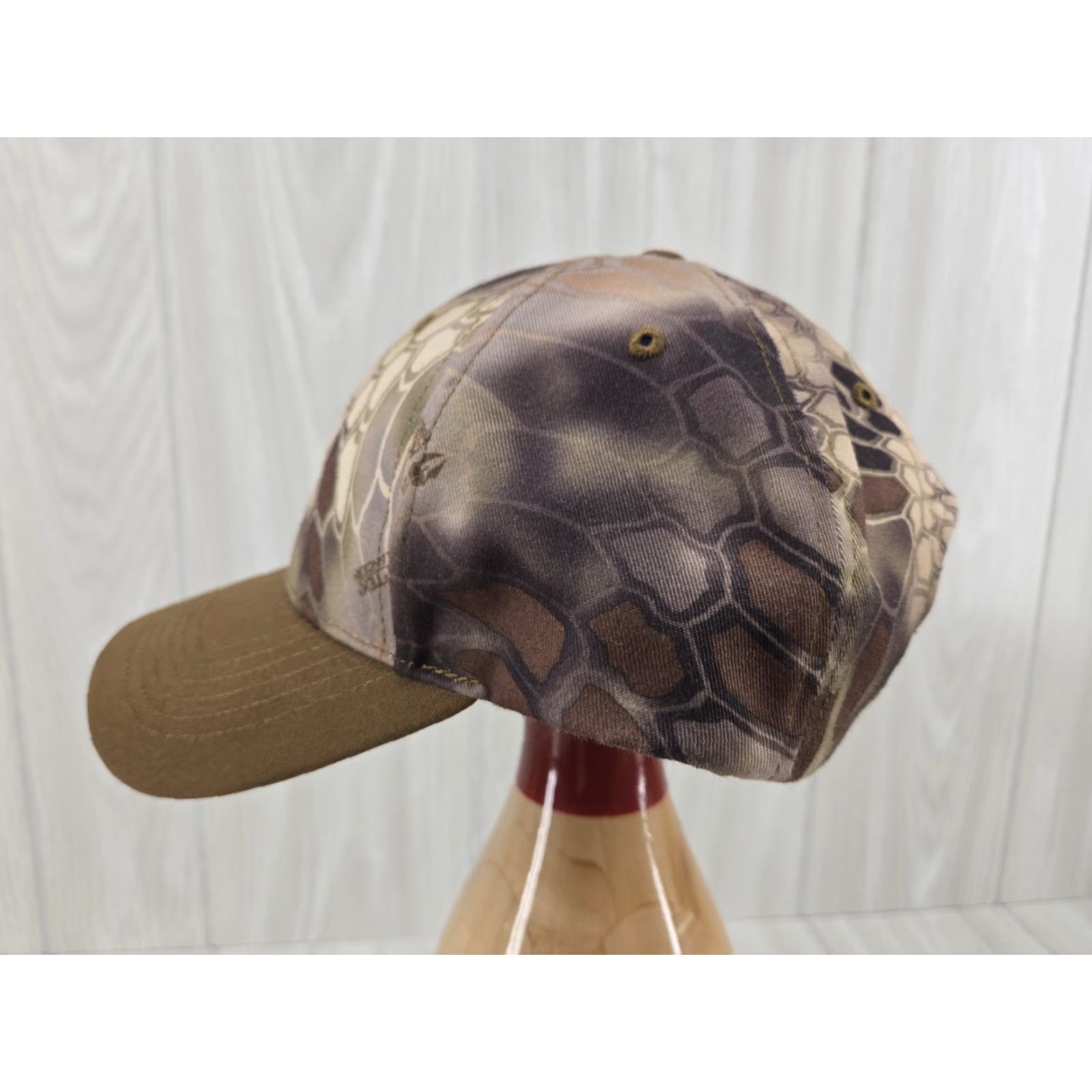 Vintage Aviagen Kryptek Camo Hunting Outdoor Hat Cap Strap Back Camouflage Mens One Size Brown Adjustable Cap Size ONE SIZE - 6 Thumbnail