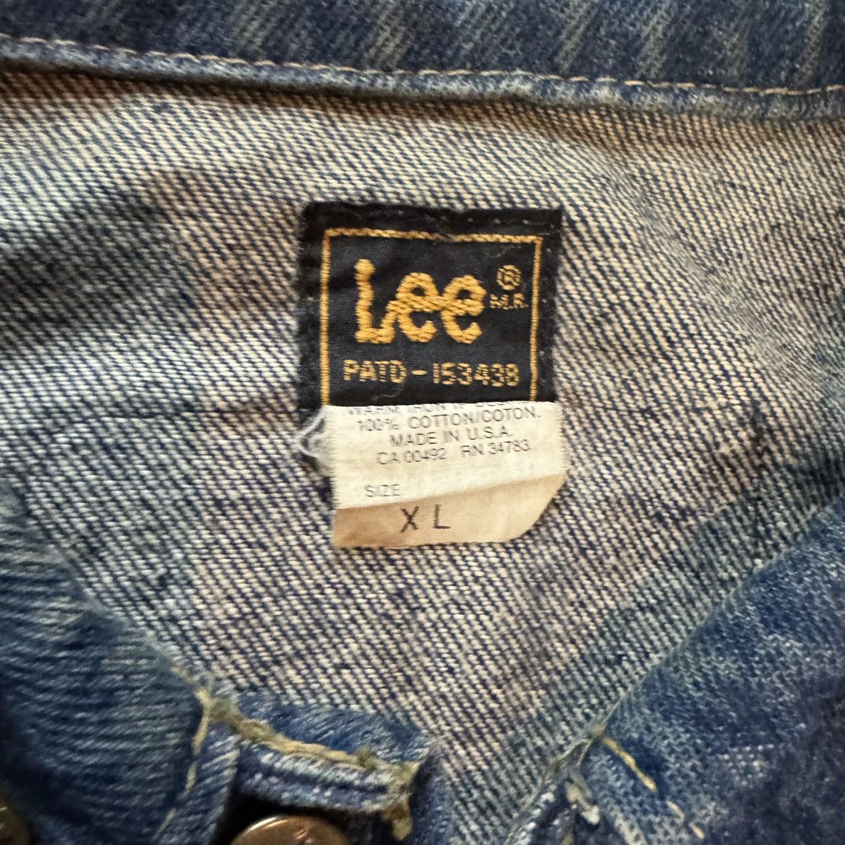 Very rare denim vintage Lee Vest Harley Davidson