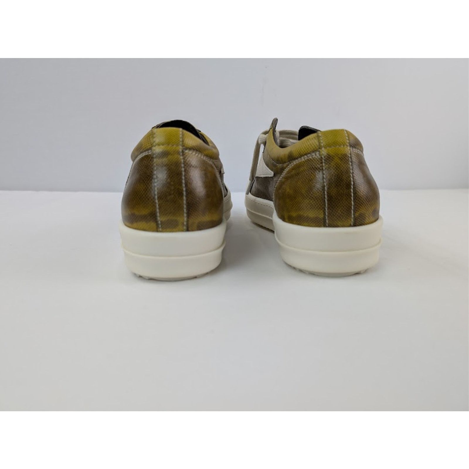 Rick Owens o1rshd1 Hollywood Vintage Sneakers in Acid / Milk / Milk Size US 7 / EU 40 - 11 Thumbnail