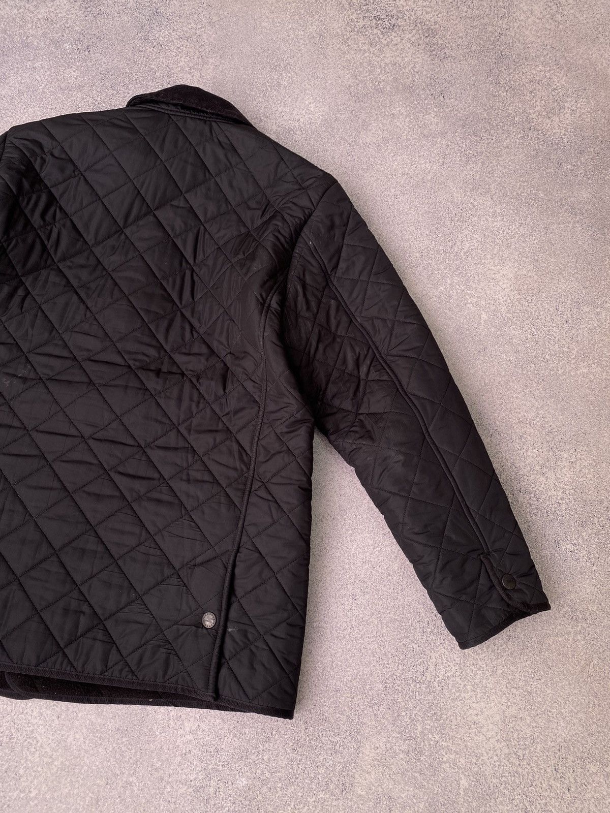 Barbour × Vintage Vintage Barbour Quilted Black Jacket Size US L / EU 52-54 / 3 - 17 Thumbnail