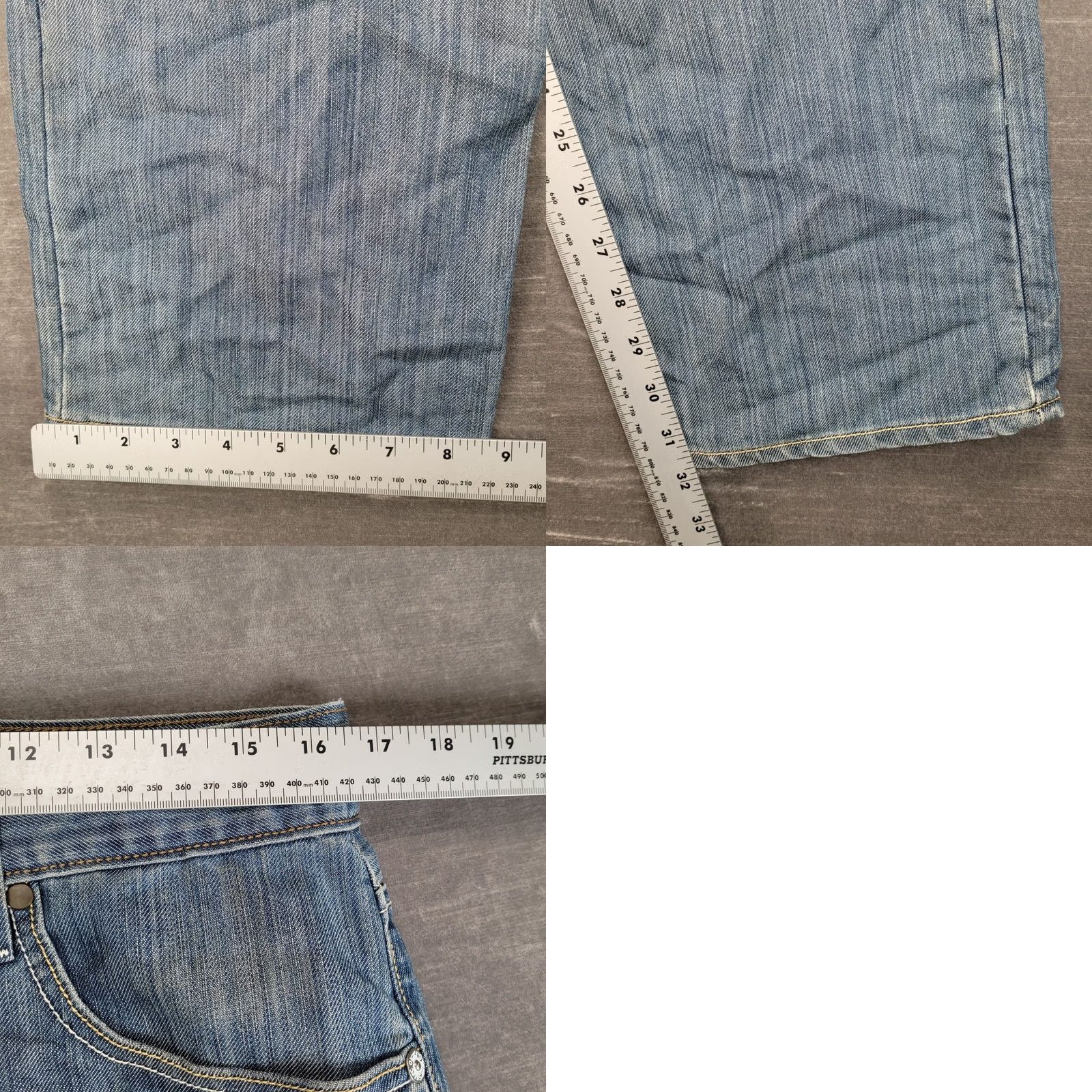 Levi's Mens Levi's 514 Slim Straight Jeans Blue Denim Y2K Streetwear Size US 33 - 8 Thumbnail