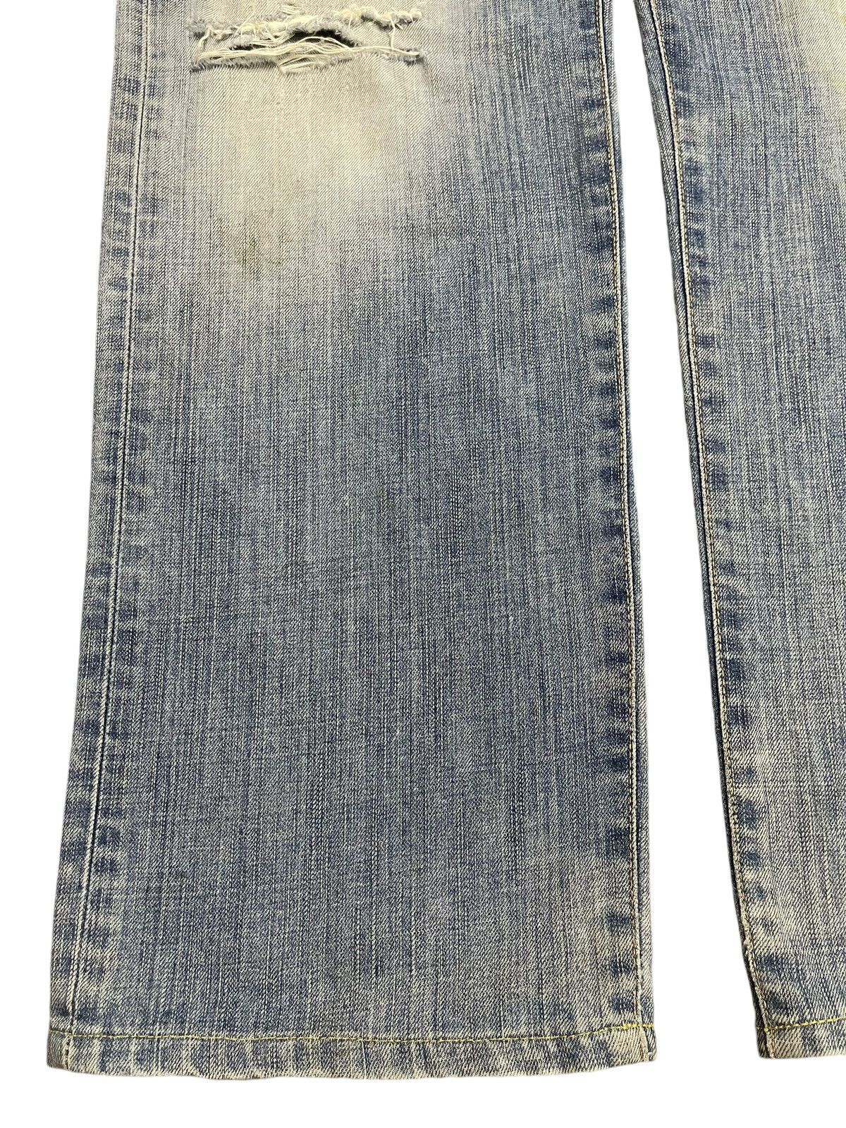 Edwin Vintage Edwin 503z Blue Faded Wash Distressed Baggy Jeans Size US 35 - 7 Thumbnail