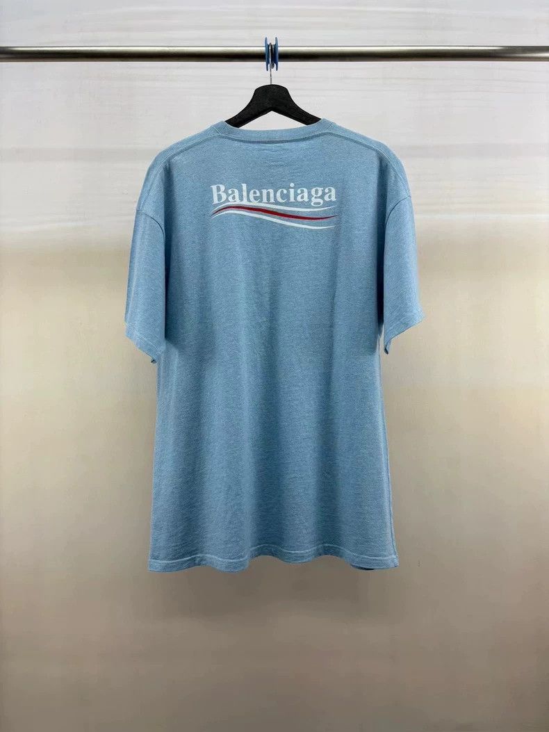 Balenciaga Balenciaga Haze blue cola printed short sleeve 2503-Nextarr Size US S / EU 44-46 / 1 - 2 Thumbnail