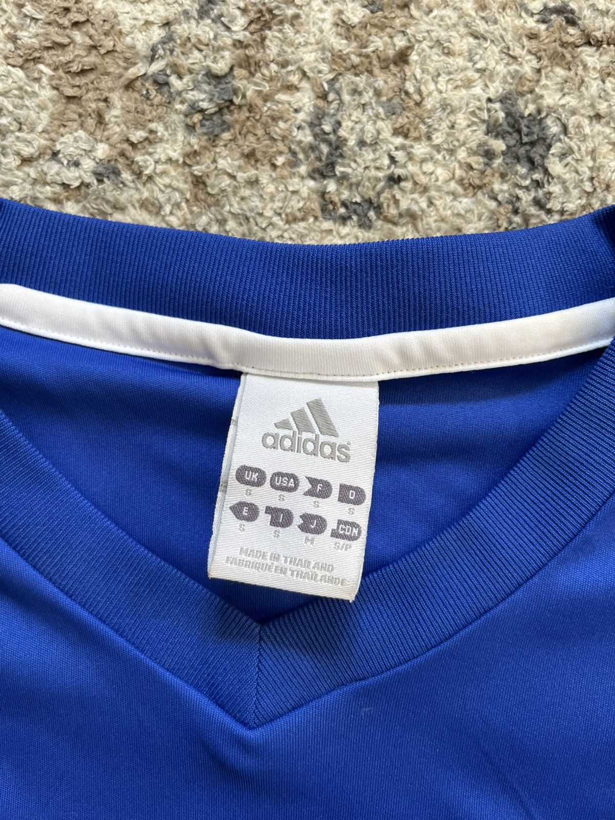 Adidas Adidas Climalite Youth Boys Small Blue Jersey #18 Size US XS / EU 42 / 0 - 6 Thumbnail