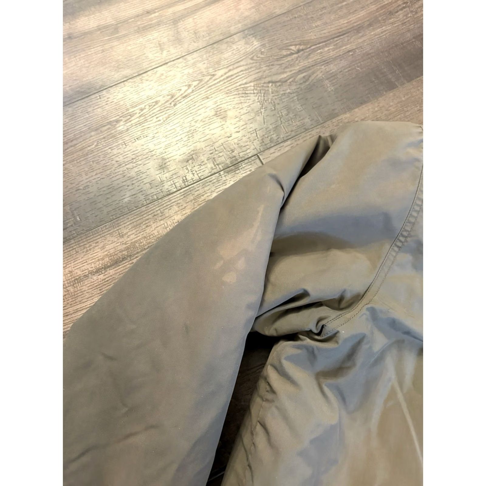 L.L. Bean Jacket Mens Large Brown Full Zip Warm-Up Bomber Fleece Lined Uf43 Fade, Men's — image 4 of 6