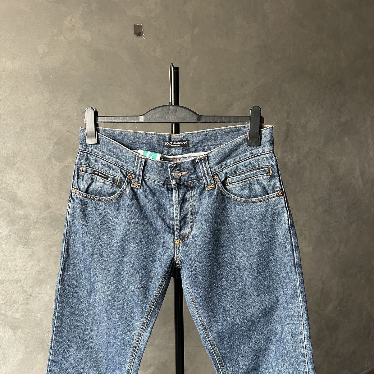 Dolce & Gabbana Vintage Dolce & Gabbana Metal Logo Denim Jeans Y2K Size US 30 / EU 46 - 7 Thumbnail
