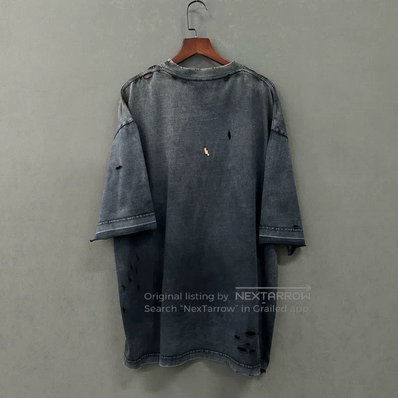 Balenciaga Balenciaga Black distressed distressed double B scissors l Size US S / EU 44-46 / 1 - 2 Thumbnail