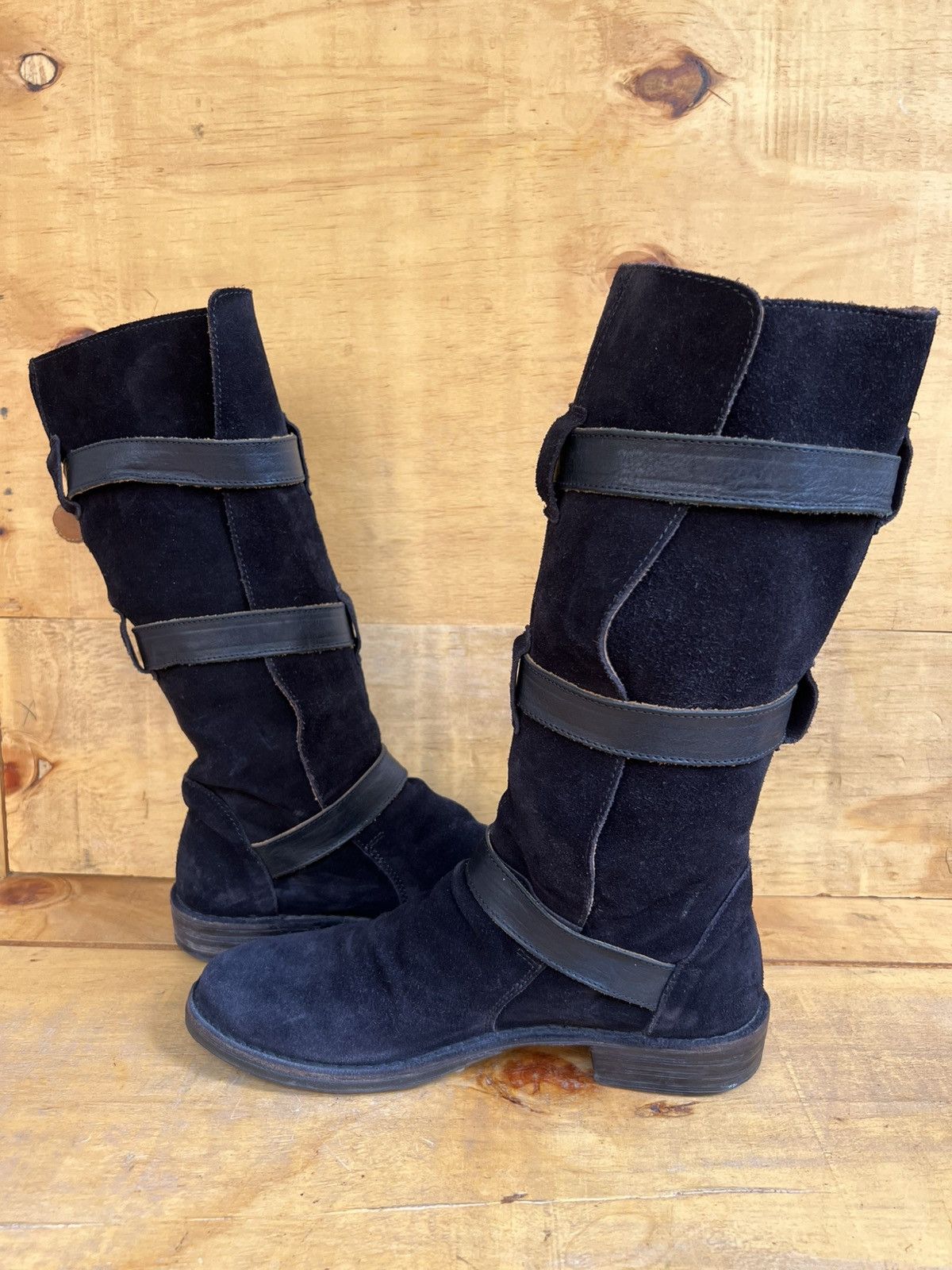 Fiorentini + Baker FIORENTINI+BAKER, Time-less 3 Buckle Black Suede Iconic Boot Size US 9 / IT 39 - 7 Thumbnail