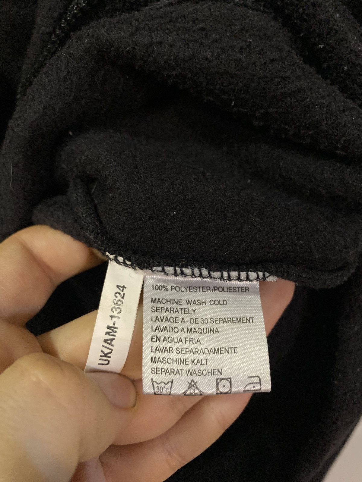 Yves Saint Laurent Fleece Black YSL Sweatshirt 1/4 Quarter Zip Big Logo Sweater Size US L / EU 52-54 / 3 - 11 Thumbnail