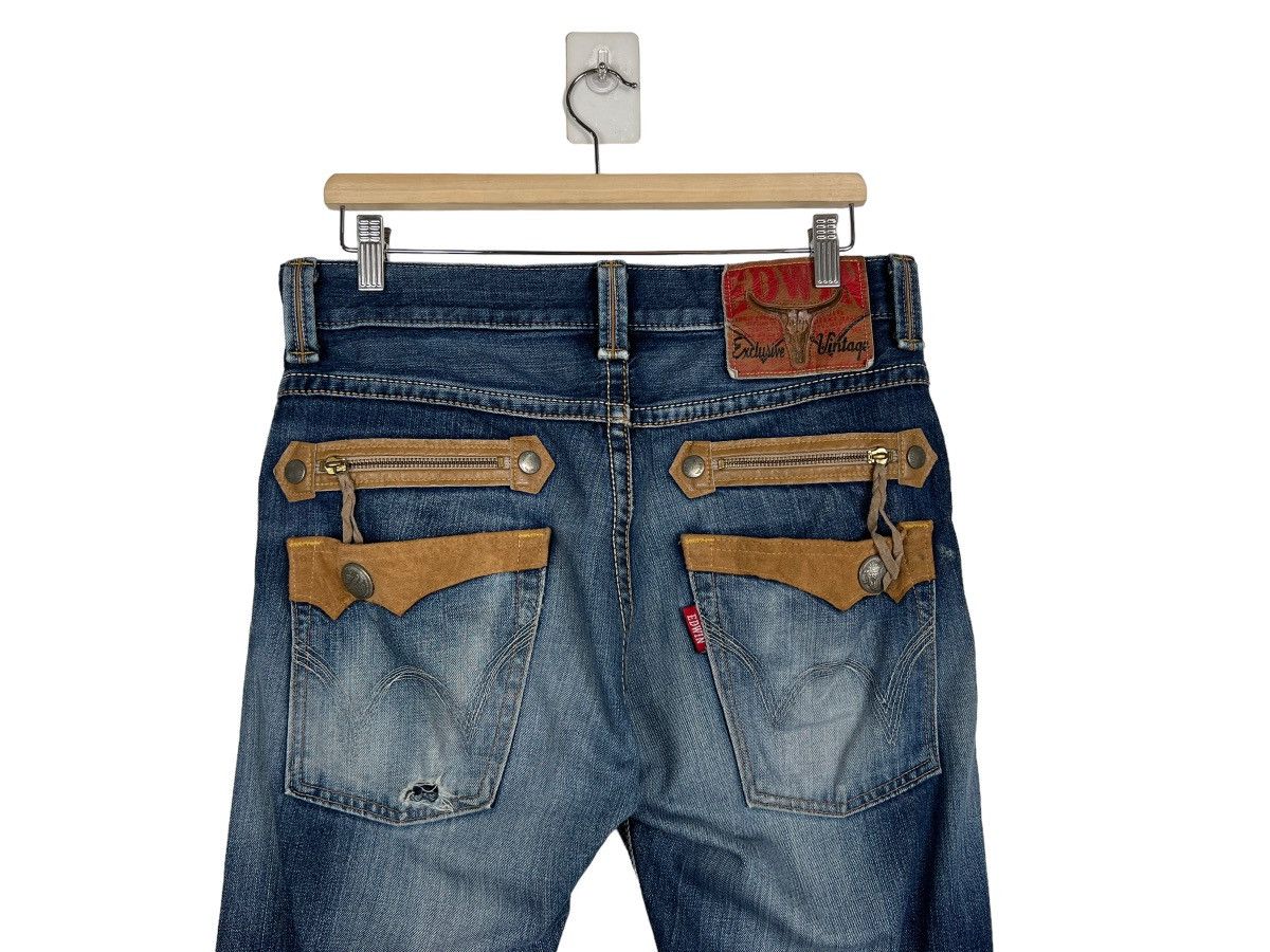 Edwin 🔥 EDWIN COW EXCLUSIVE VINTAGE BROKEN DENIM Size US 34 / EU 50 - 8 Thumbnail