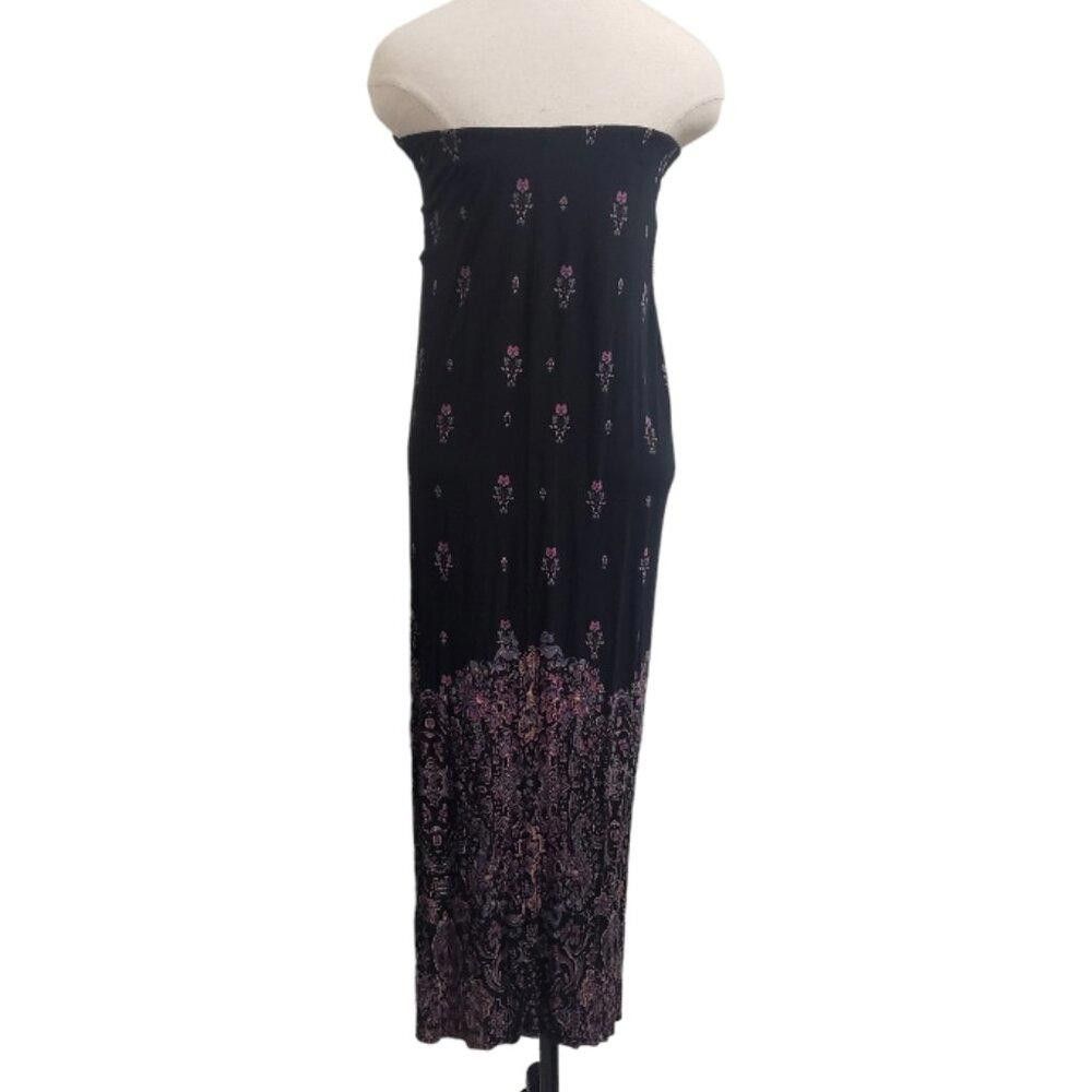 Designer CT1658 Cynthia Rowley Black Floral Sarong L Size ONE SIZE - 4 Thumbnail