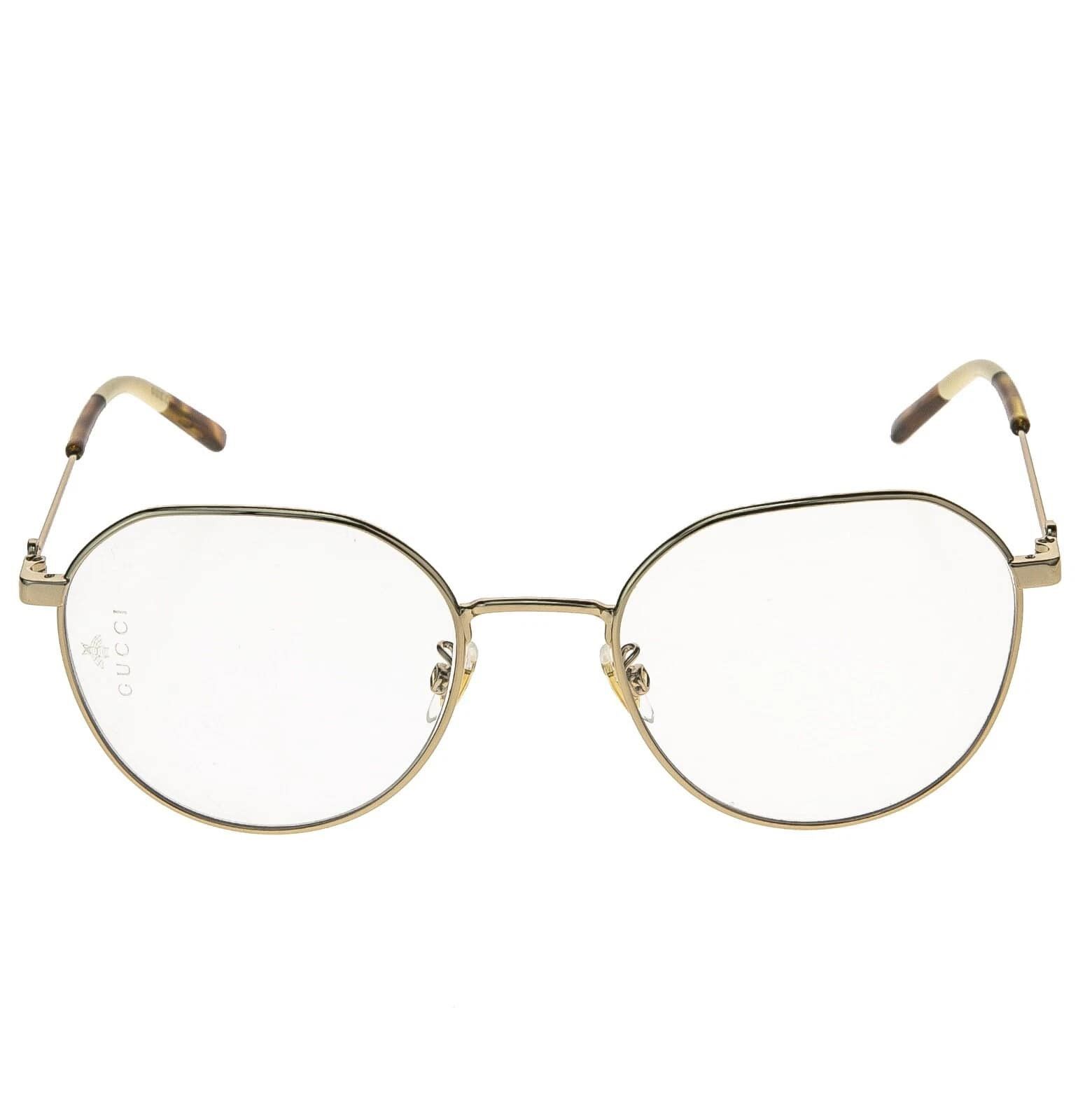 Gucci GUCCI GG0684O 0684 Gold Logo Unisex Oval Eyeglasses 001 Size ONE SIZE - 9 Thumbnail