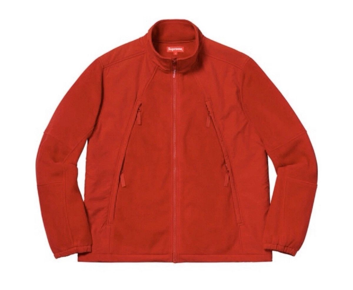 Supreme Supreme®/ Polartec® Zip Up Jacket Red Sz: Medium Size US M / EU 48-50 / 2 - 1 Thumbnail