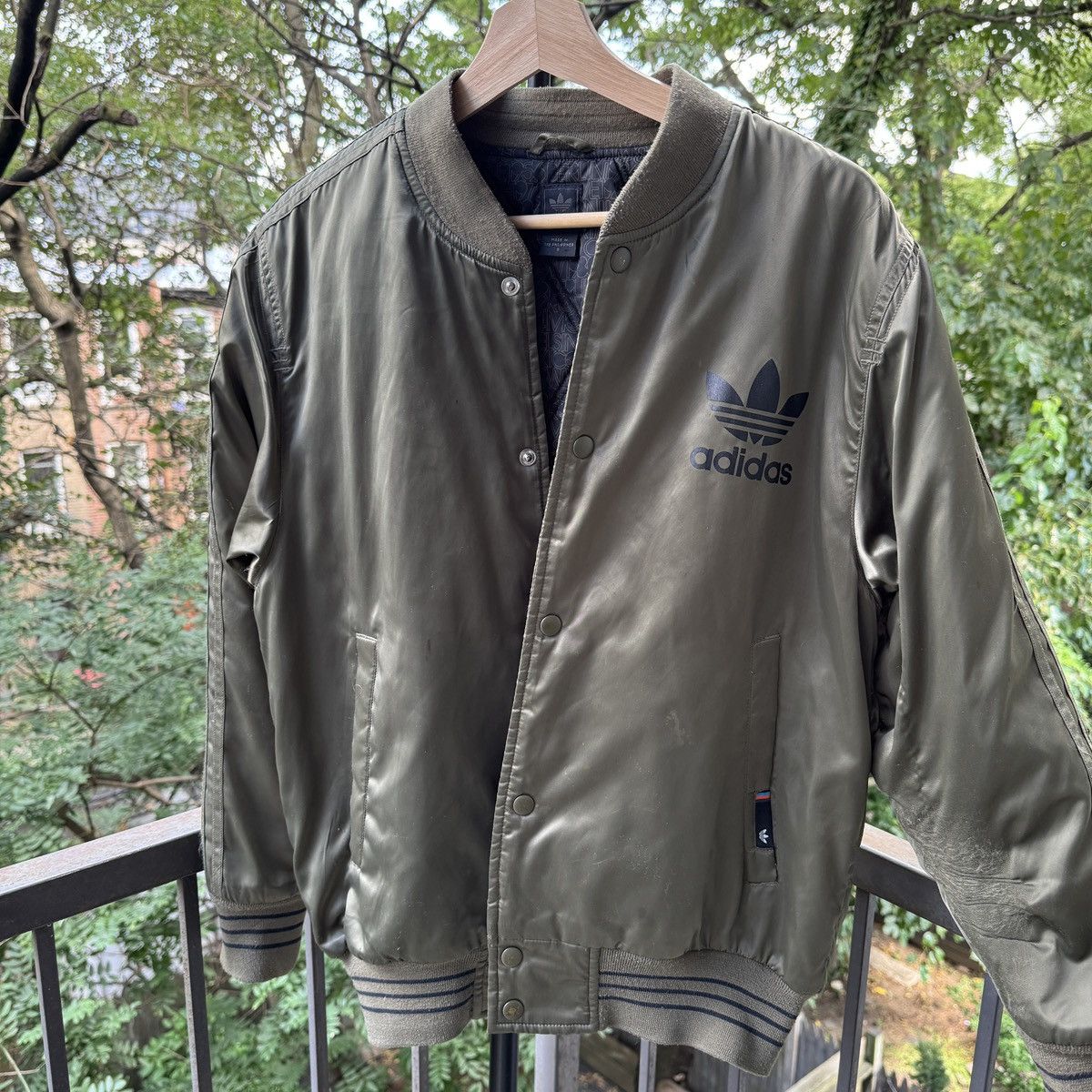 Adidas 2004 Adidas Thrashed Faded Distressed Jacket ERD Grunge Size US S / EU 44-46 / 1 - 9 Thumbnail