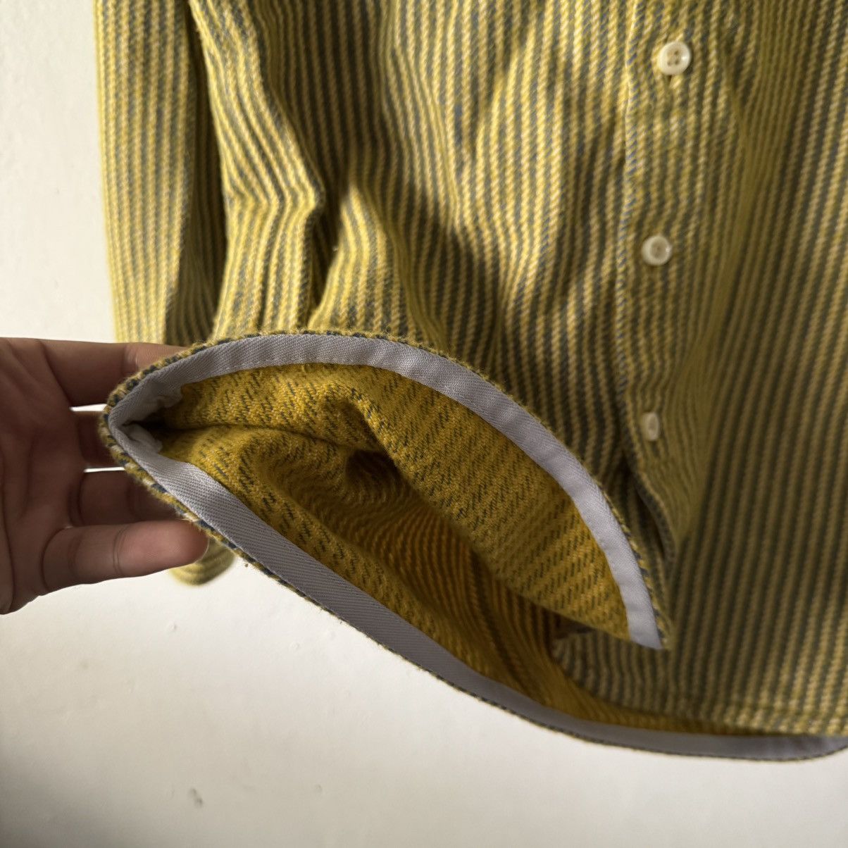 Japanese Brand AW14 Maillot Nel MAS-108 Stripe Button Shirt Size US S / EU 44-46 / 1 - 6 Thumbnail