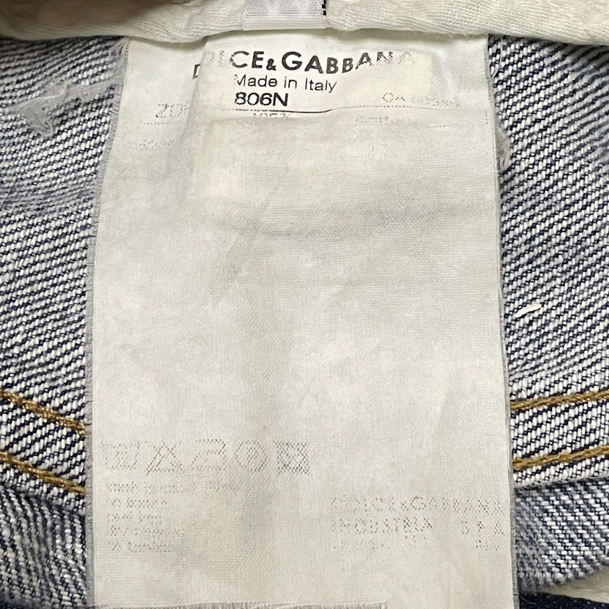Dolce & Gabbana Rare Design Vintage Brand Dolce & Gabbana Cowboy Jeans 2000s Size US 31 - 12 Thumbnail